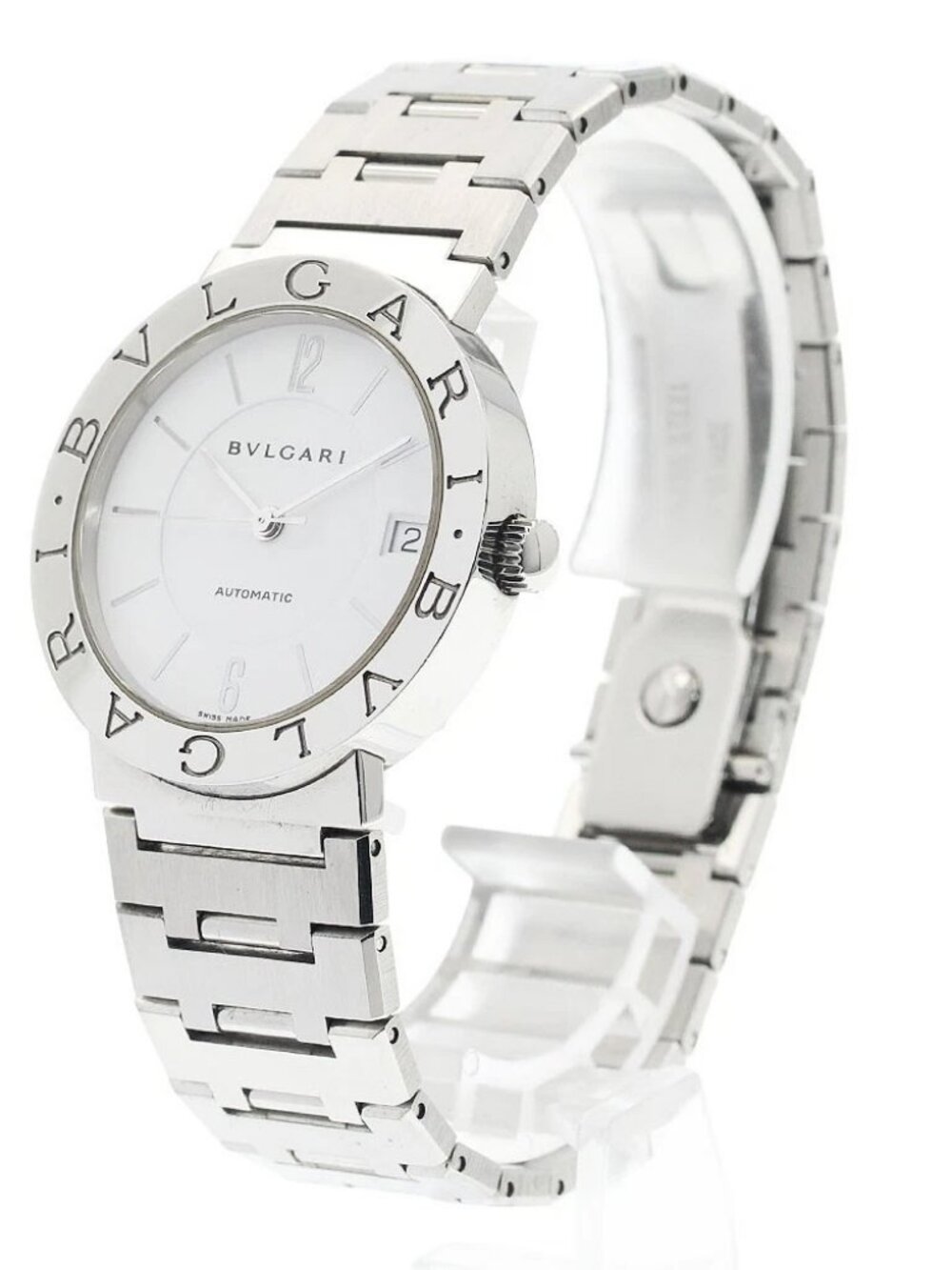 BVLGARI BVLGARIBVLGARI BB33SS Date White Dial Automatic Men's Watch_938641